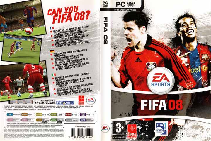 تحميل لعبة FIFA 2008 للكمبيوتر مجانًا نسخة كاملة